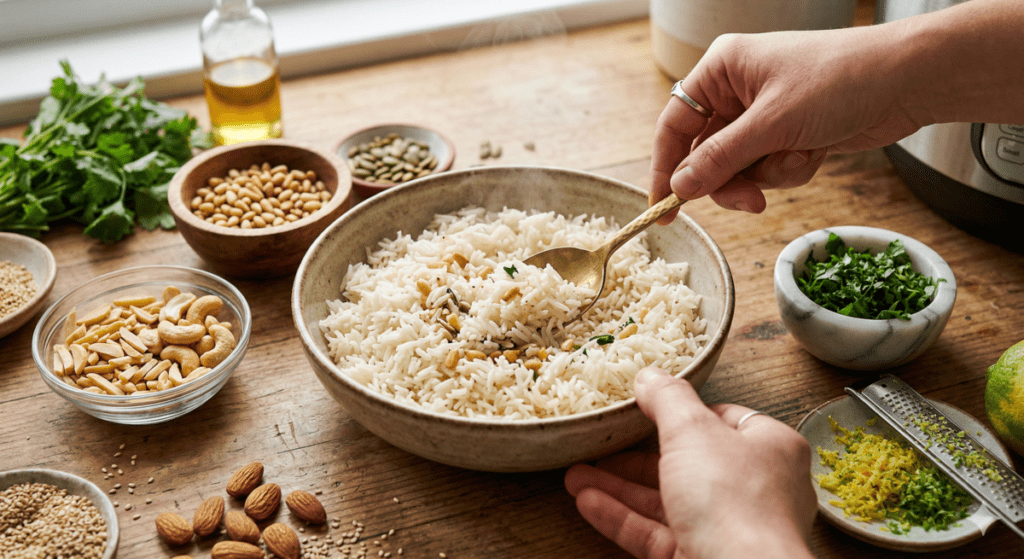 Mix-ins And Garnishes to Make Flavored Rice in a Rice Cooker