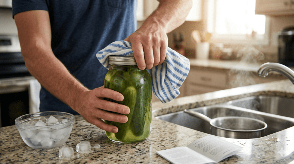 Cooling The Jar to loosen a stuck lid