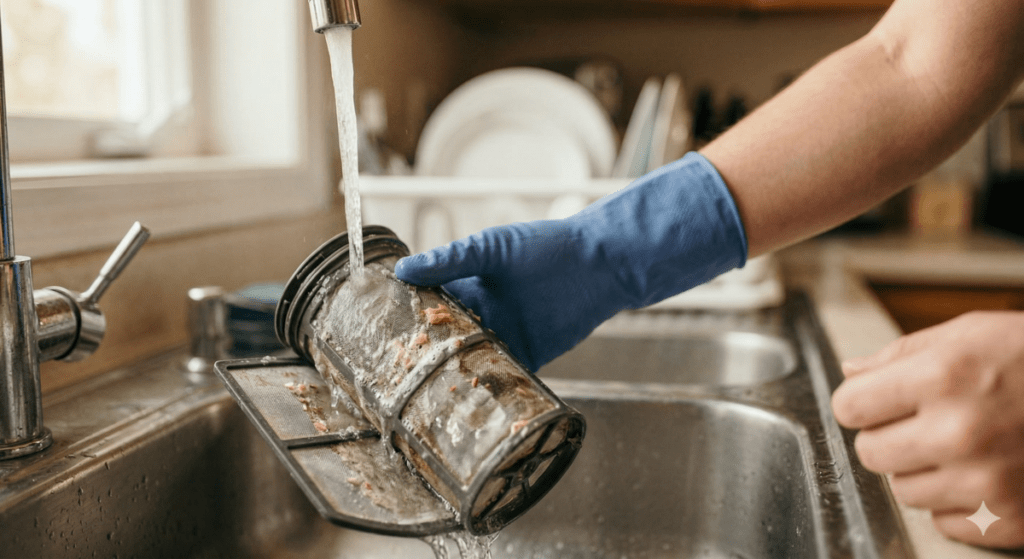 Cleaning The Dishwasher Filter