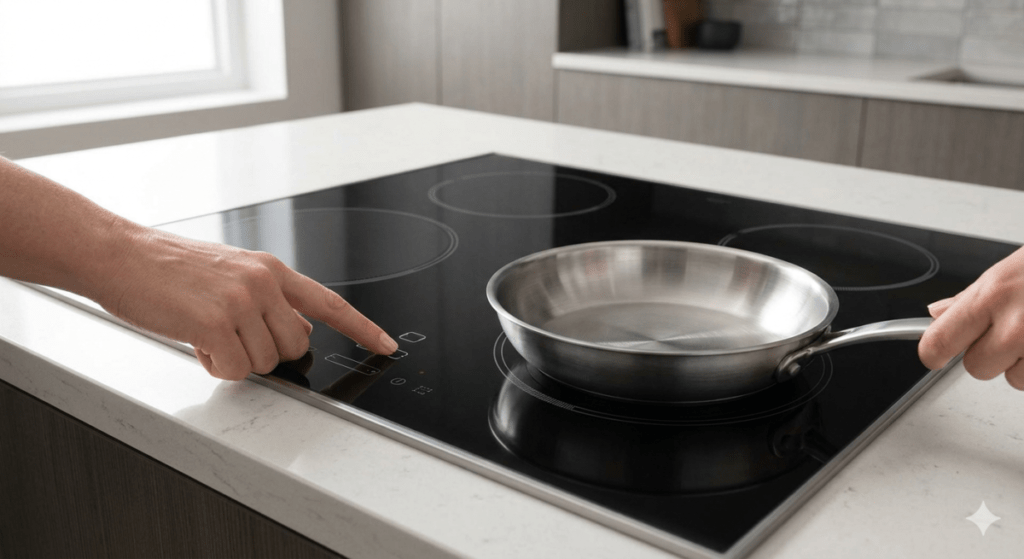 Selecting The Cooking Zone