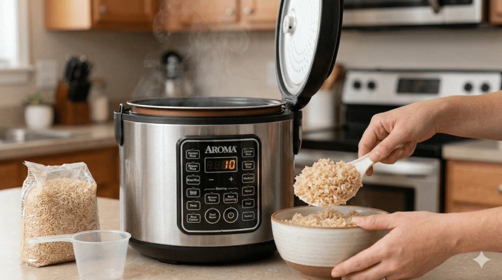 Using The Aroma Rice Cooker