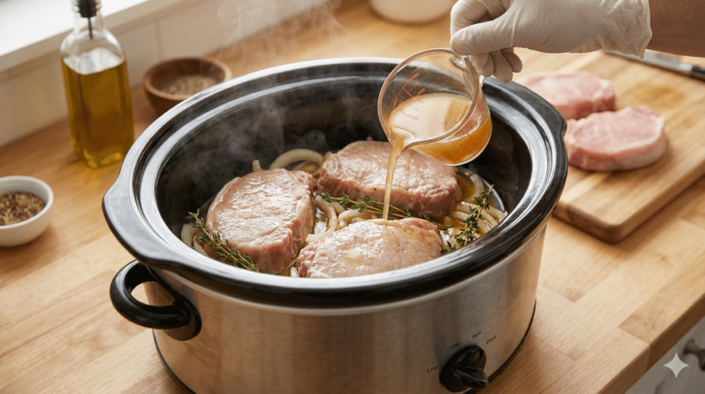 Avoiding Dryness while Cooking Boneless Pork Chops