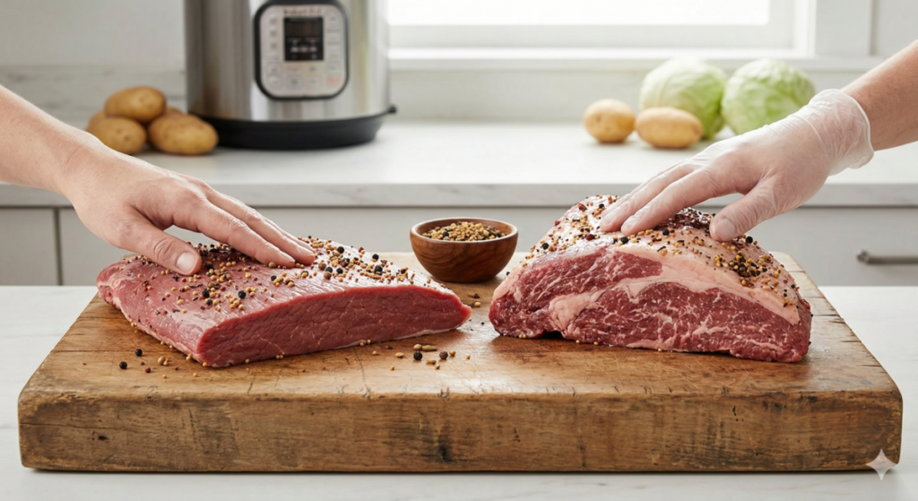 Choosing The Right Corned Beef Cut to Cook in Pressure Cooker