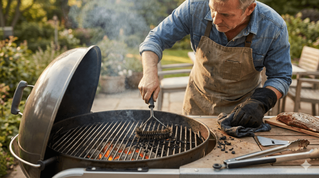 Cleaning And Preheating the grill grates