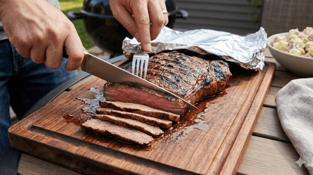 Resting And Slicing after grilling