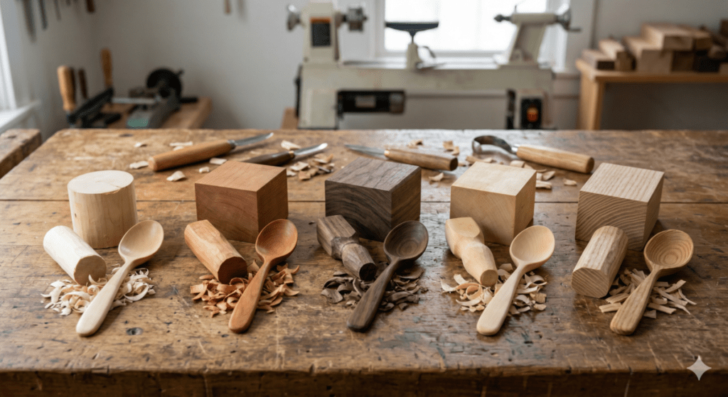 Best Wood Types to Carve a Wooden Spoon
