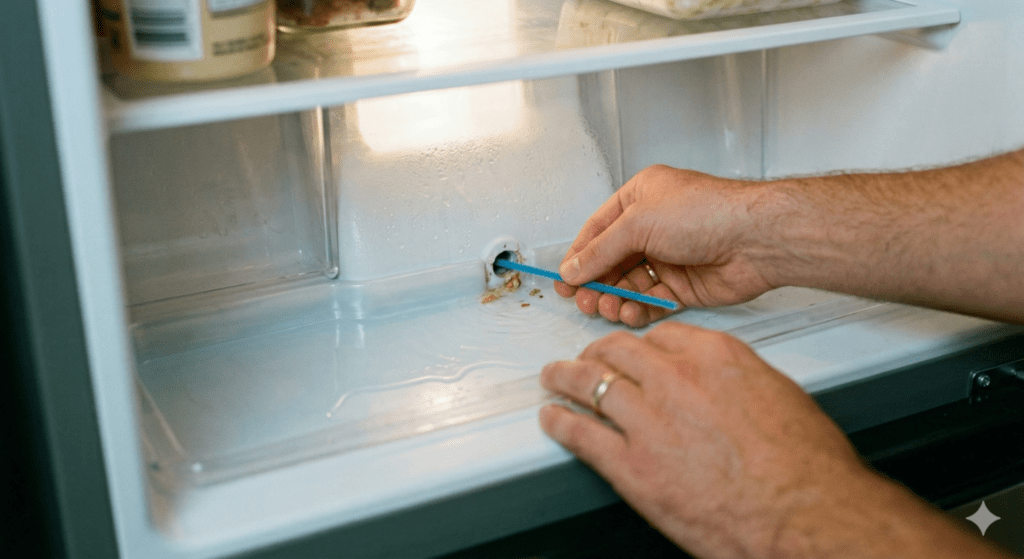 Checking The Defrost Drain of Refrigerator