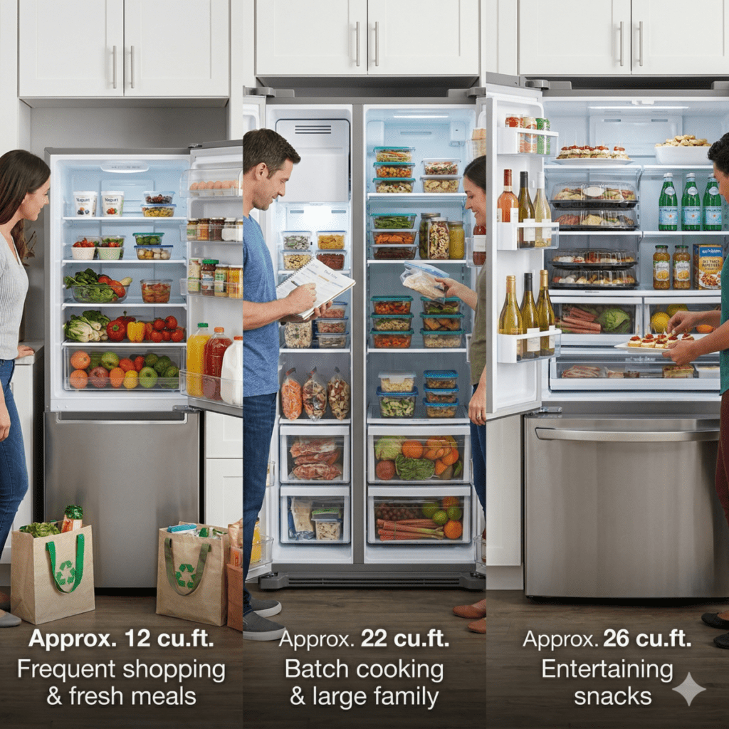 Choosing The Right Size Refrigerator