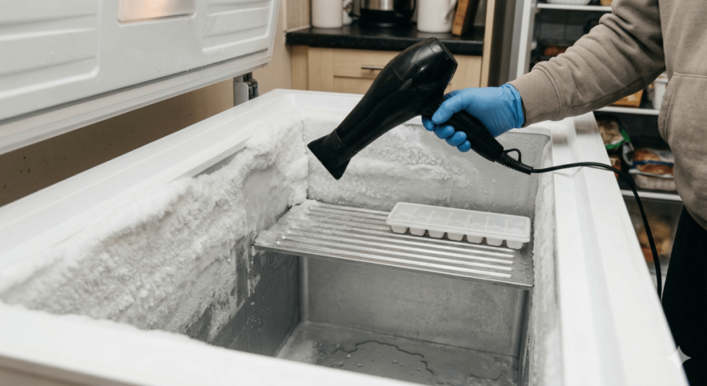 Hairdryer Method to defrost