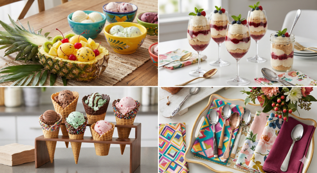 Ideas for Presenting Homemade Ice Cream