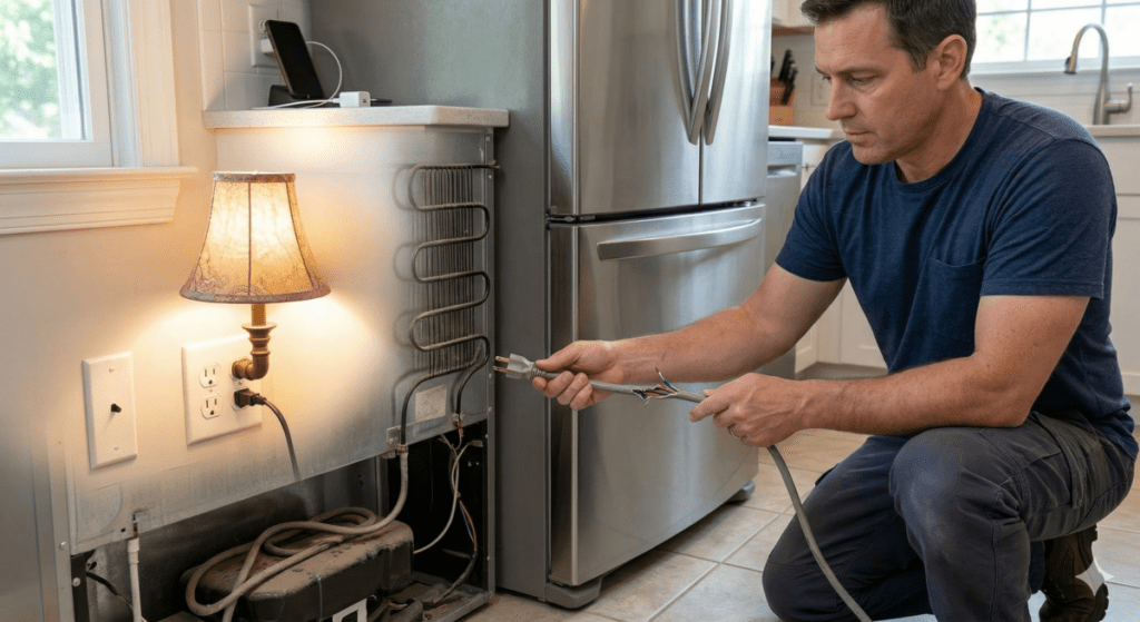Inspect Power Cord And Outlet