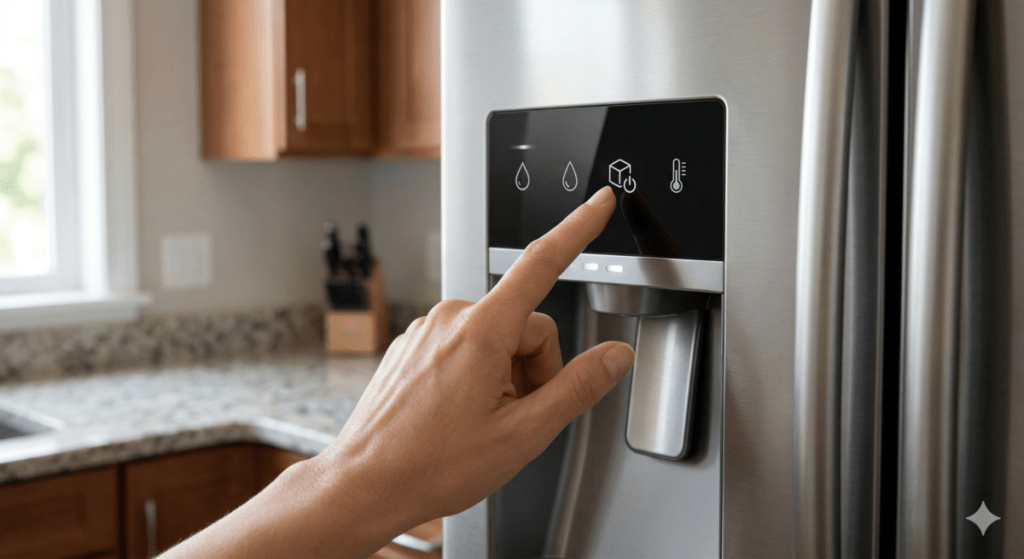 Locate The Ice Maker Controls