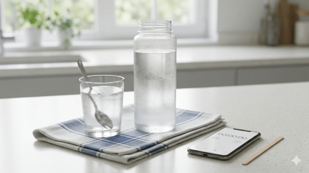 Materials Needed for making soft ice in a water bottle