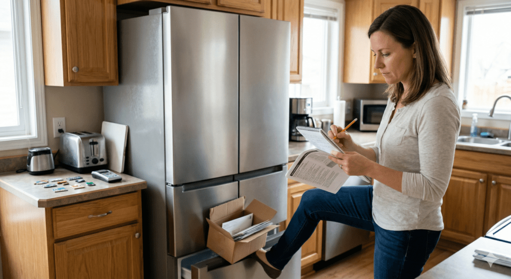 Preparing Frigidaire refrigerator For Service Visit