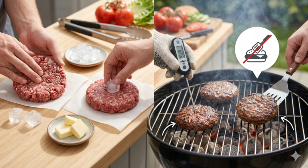 Preventing Dry Burgers