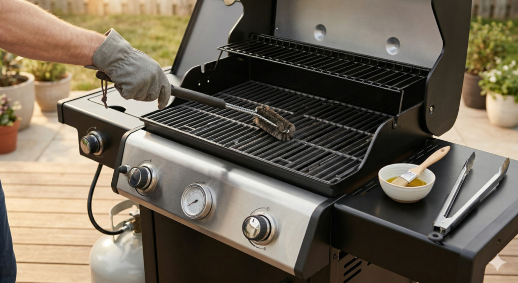 Setting Up The Gas Grill for Cooking Ribs
