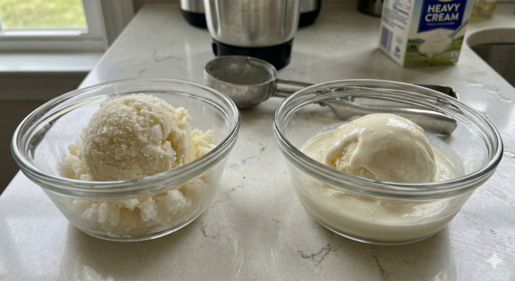 Texture Problems in Making Homemade Ice Cream in a Blender