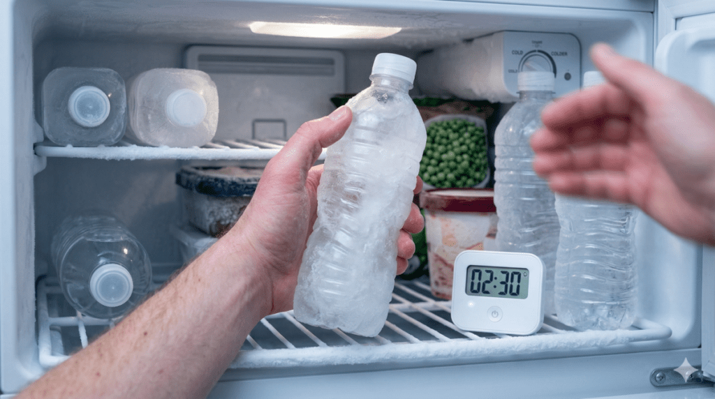 freezing process for making soft ice